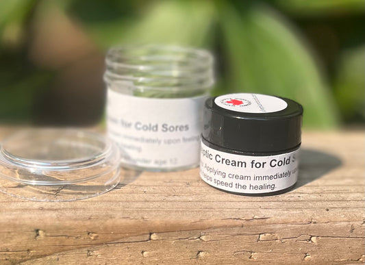 Antiseptic Cold Sore Cream with Nano Silver & Gold 